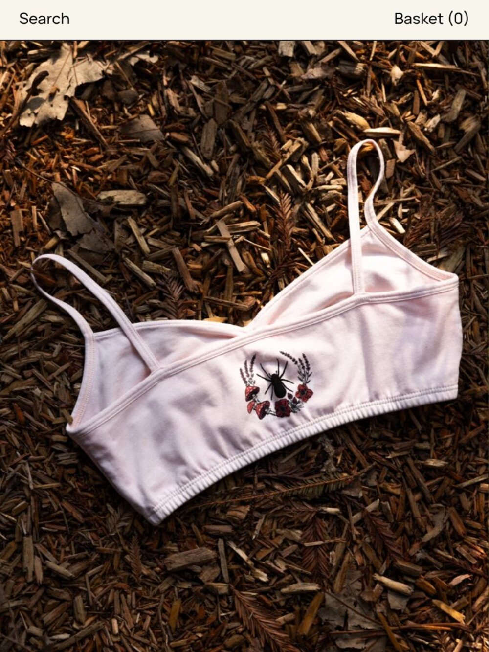 Purusha People - Pink Widow Bloom Bralette - Picture 3 of 6